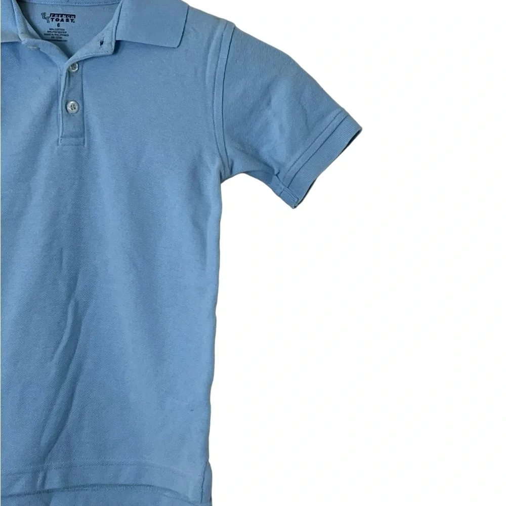 French Toast | Light blue short sleeve uniform school polo shirt kid’s s… - Picture 4 of 11